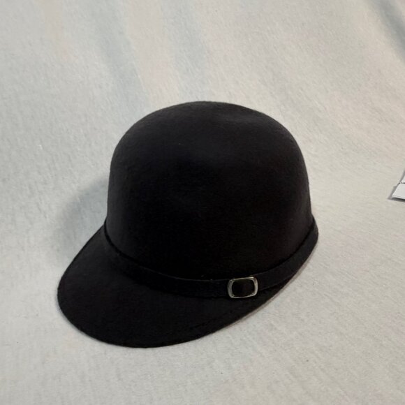 D&R Wool Bowler Hat Black Vintage Style Wool Felt Derby Cap Classic - Picture 2 of 7